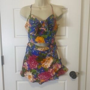 Lottie & Holly BOG Collective Crop Top & Skirt Set large NWT